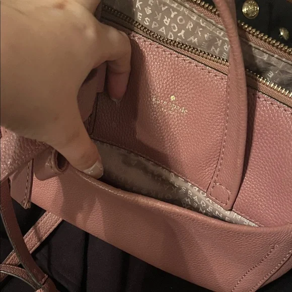 Kate Spade rose mauve pink Leather Handbag - Picture 4 of 8